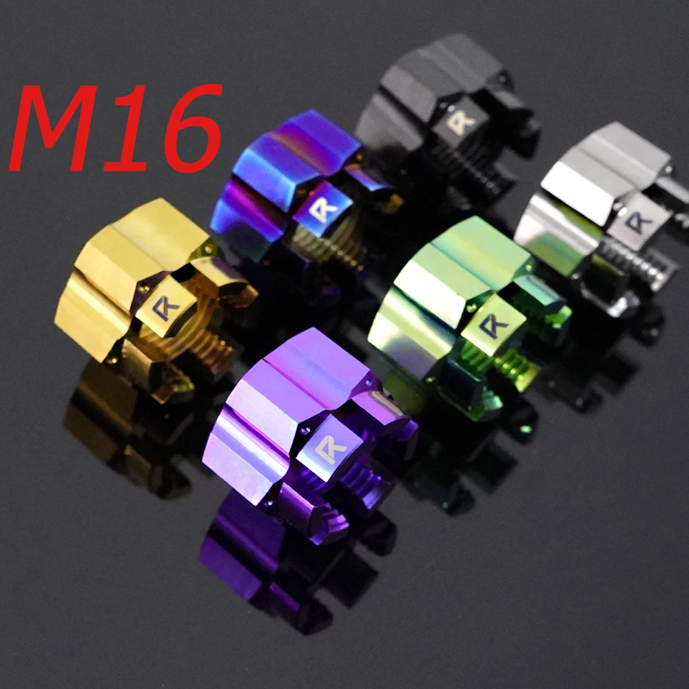 FLAWLESSTI M16x1.5 Pitch Gr5 Titanium Nut Rear Axle Nut For Kawasaki ZX-4R ZX-4RR
