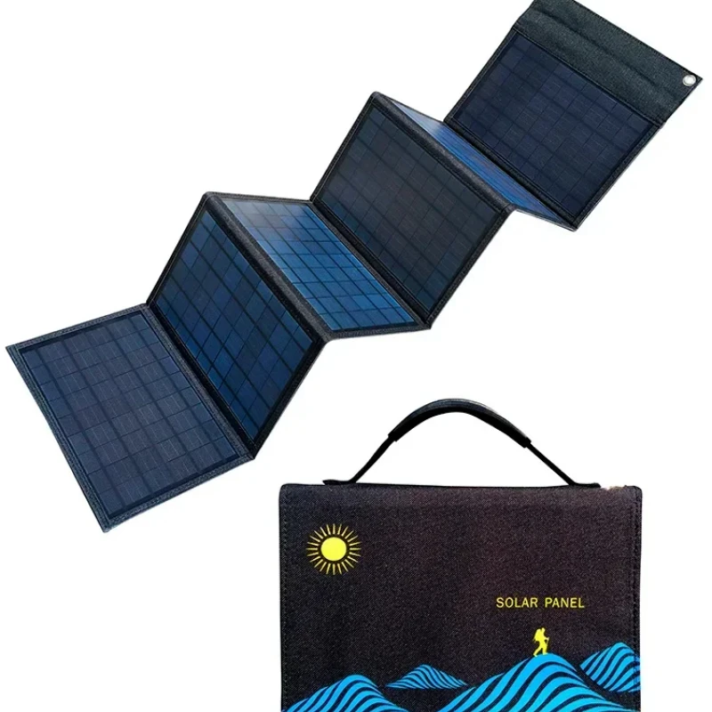 

Folding 1000W Solar Panel Bag USB+DC Output Solar Charger Portable Foldable Solar Charging Device Outdoor Portable Power Supply