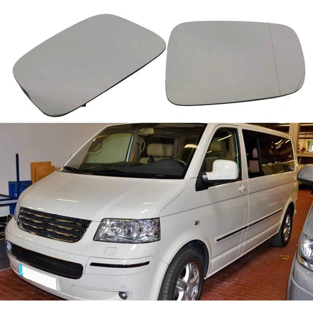 Left Hand Side Heated Wing Door Mirror Glass for VW Transporter T5 2003 2004 2005 2006 2007 2008 2009