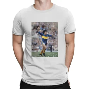Herren Short Sleeve Cotton T -Shirt, Maradona, Boca, Junior, argentinischer Fußballspieler, Eldorado -Gewinner, Outdoor, Sommer, Sommer 10 Hauptverkaufs -Boca -Junior -Pullover - №5
