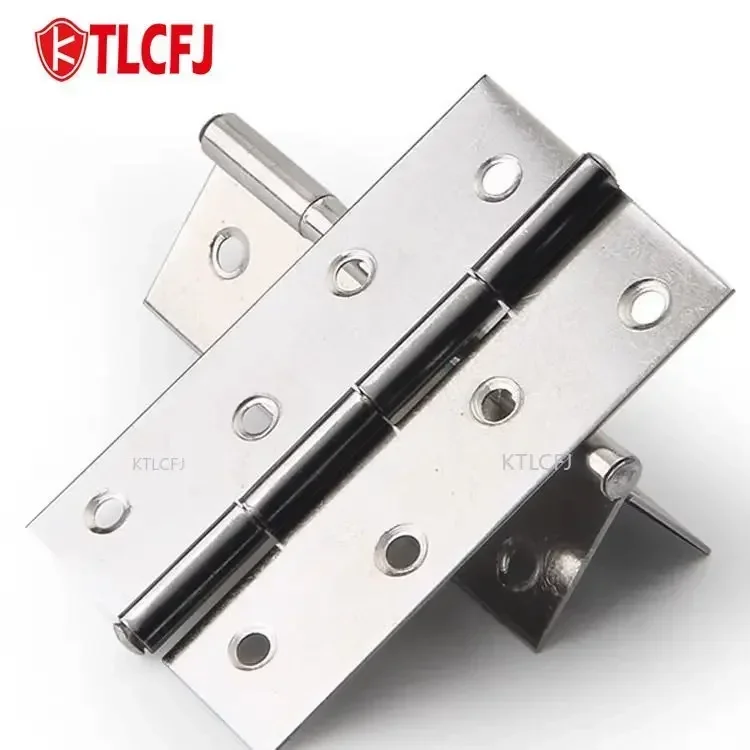 KTLCFJ 2Pc 1/1.5/2/2.5/3/4 Inch 4/6 Hole Removable Furniture Bookcase Stainless Steel Hinged Door Drawer Connector Window