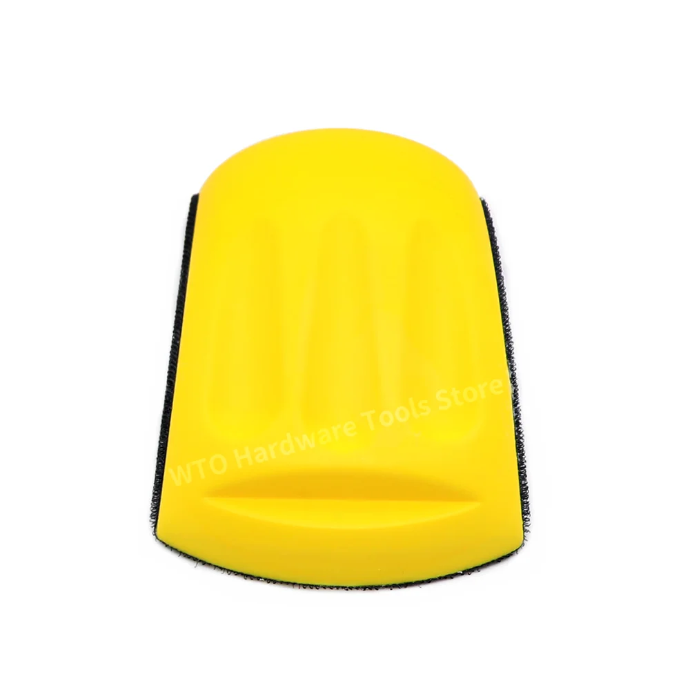 1PC 6 Inch Mouse-Shaped Hand Sanding Block Pad for Hook & Loop  Sanding Discs with smoothness PU Foam Material for Woodworking