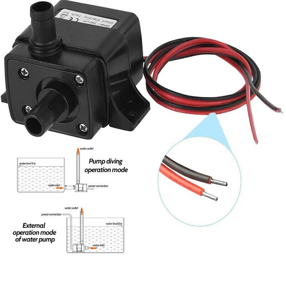 Bracket Water Pump 240L H RV Caravan High-sensitivity Intelligent 12V 5W Electronic Circuits High Pressure Diaphragm