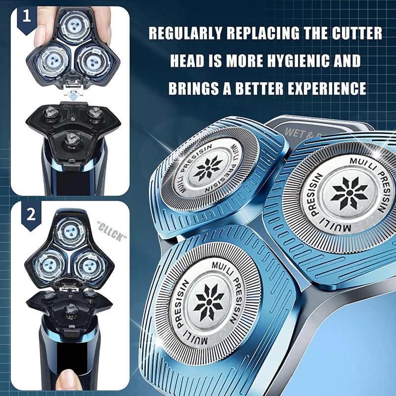 Professional SH71/50 Replacement Shaving Heads Compatible with Philips Shavers Series S5000 (S5XXX) S7000 (S7XXX)