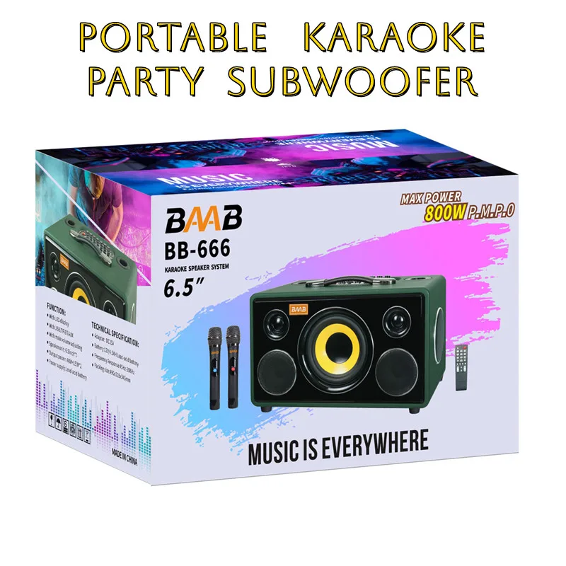 800 واط عالية الطاقة المحمولة كاريوكي حفلة مضخم صوت سمّاعات بلوتوث لاسلكي المحمول Boombox Caixa De Som بلوتوث مشغل موسيقى