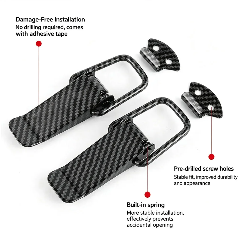 2 Pcs Fastener Clip Universal Security Hook Lock Clip Kit Bumper Quick Release Hook Lock Clip for Drone Car Accessories