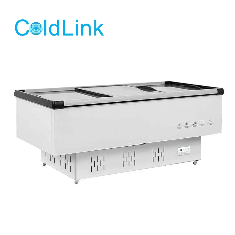 ثلاجة ColdLink CL-L التجارية ذات الفريزر العميق، سوبر ماركت أفقية صغيرة، عرض الآيس كريم المنزلي الصناعي