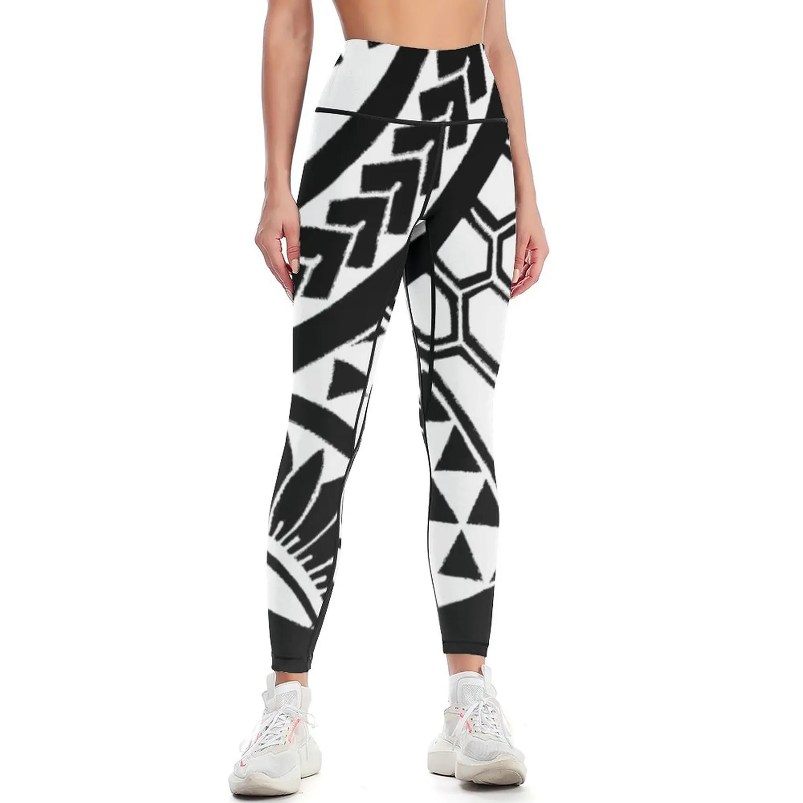 polynesian tribal Leggings Pants sport jogging pants high waist Womens Leggings