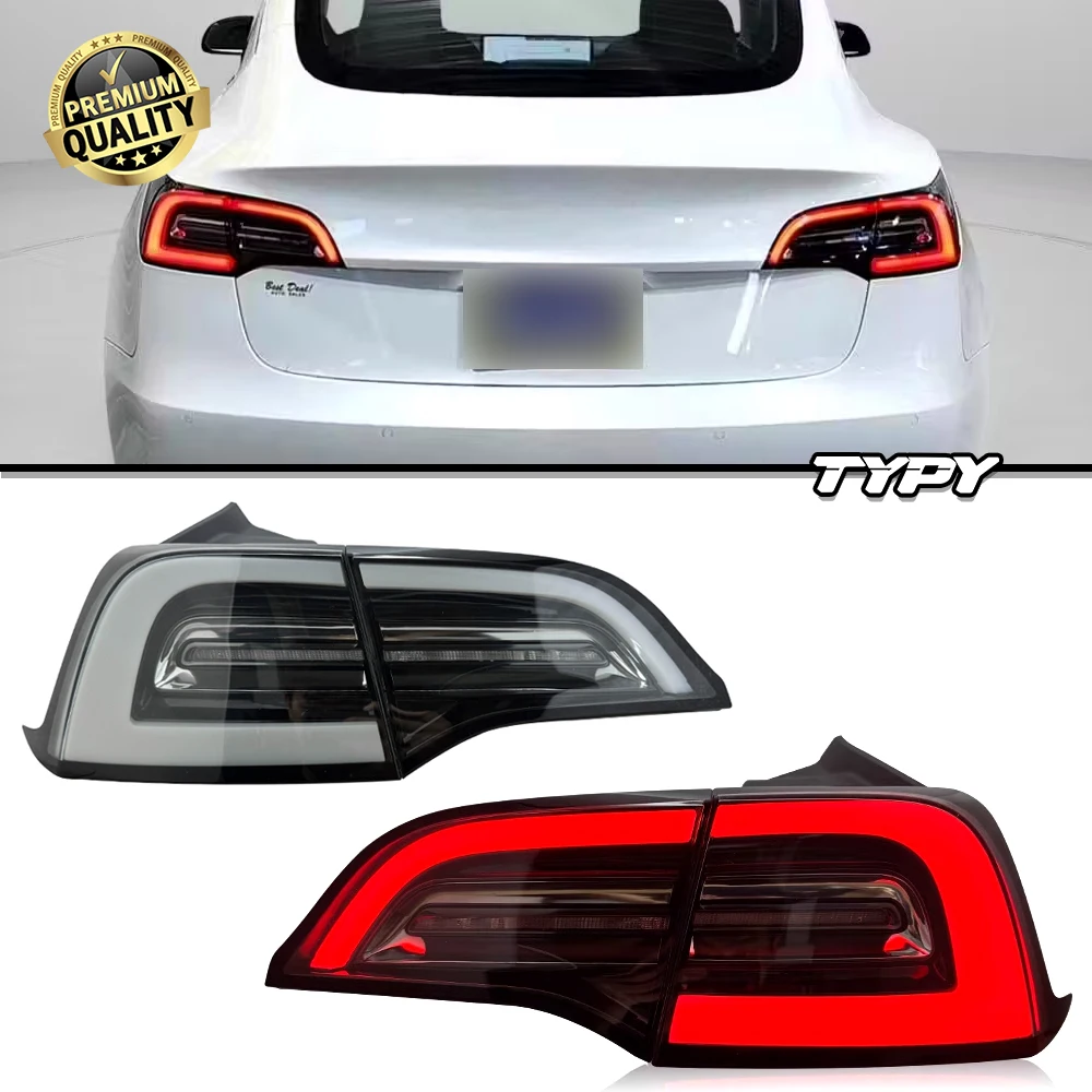 

Car Lights For Tesla Model Y/3 Taillight 2019-2024 Upgrade Modified to New DRL Dynamic Turn Signal LED Taillight
