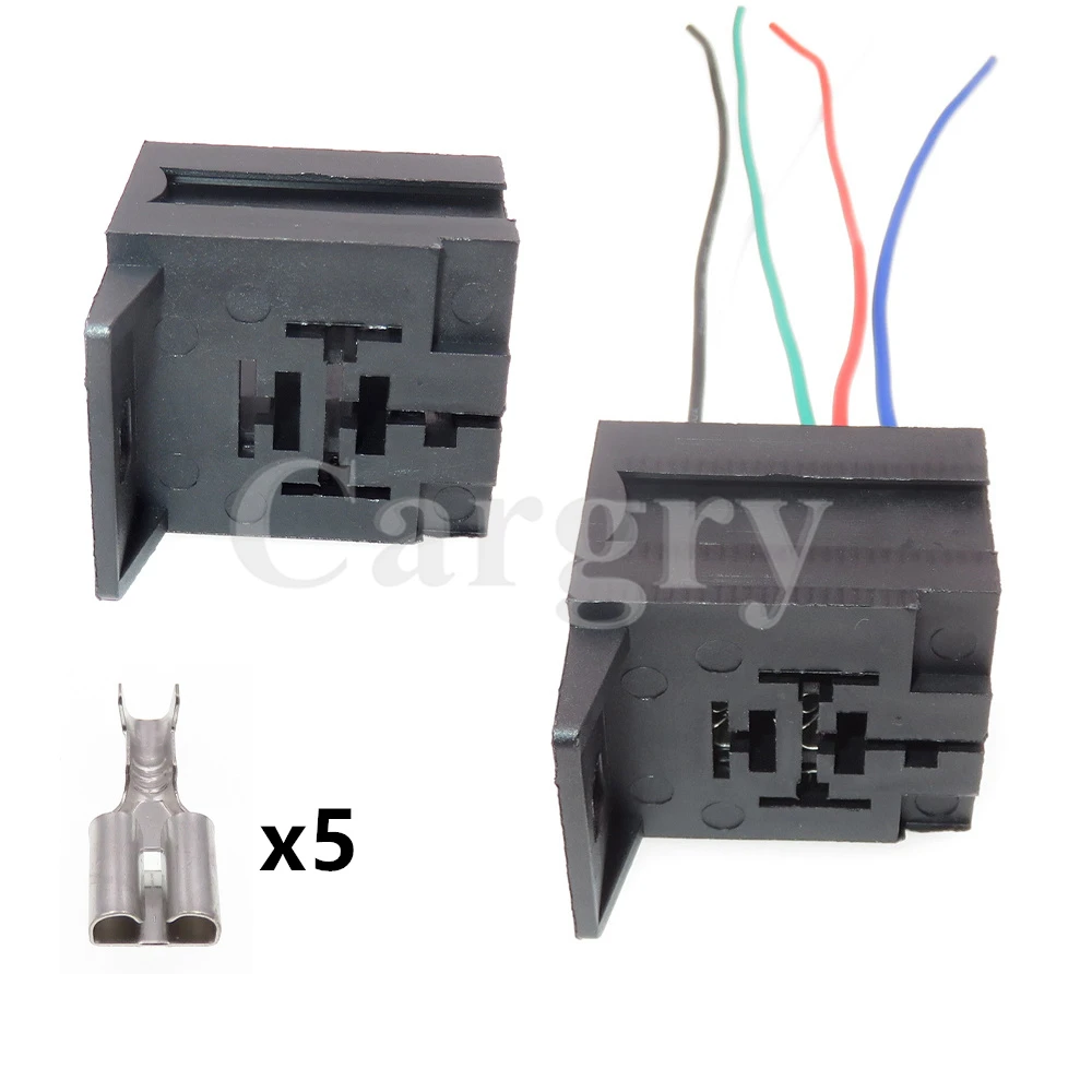 

1 Set 5P 6.3 Series 3334485008 Automotive Starter Electric Wire Unsealed Connector Car High Current Relay Socket