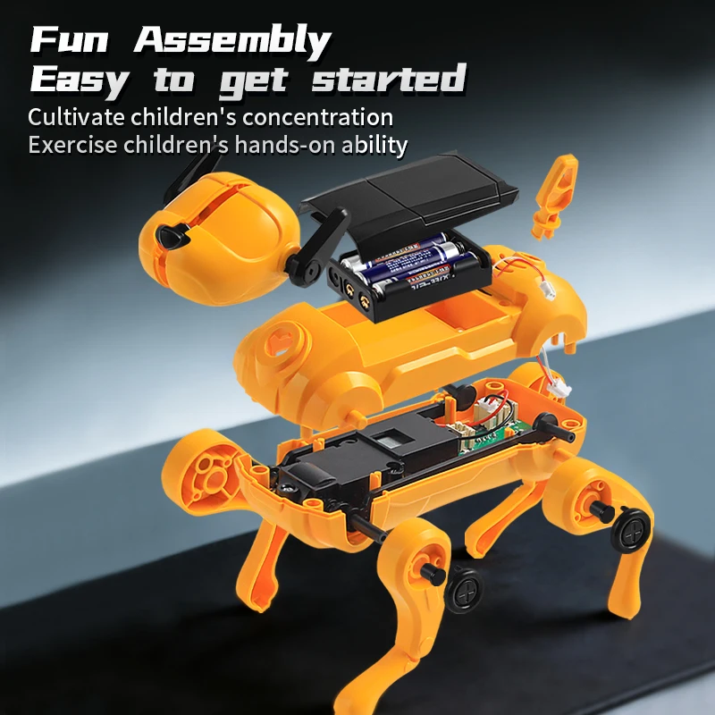 Kids' Electronic Toys AI Robot Smart Dog Talking Voice Controlled Children's Educational DIY Assembly Intelligent Fidgets Toys view 6