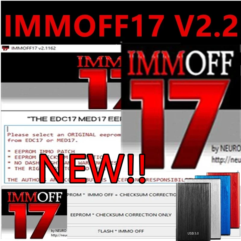 

Newest IMMOFF17 Software EDC17 Immo Off Ecu Program NEUROTUNING Immoff17 Disabler Download and remote help install