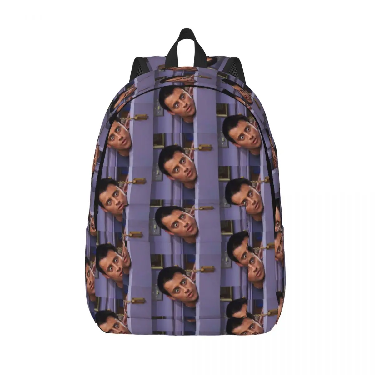 Custom 3D Joey Tribbiani Canvas Backpacks for Boys Girls Classic TV Show Friends School College Travel Bags Women Men Bookbag