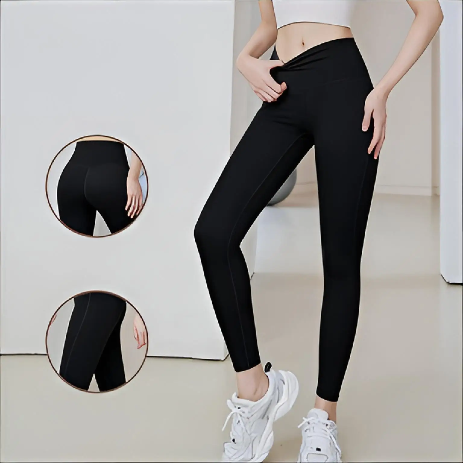 

Брюки для йоги, хлопковые женские формирователи, силиконовые нескользящие кроссовки, подъемные спортивные беговые сухие женские дышащие нити, эластичные черные женские брюки