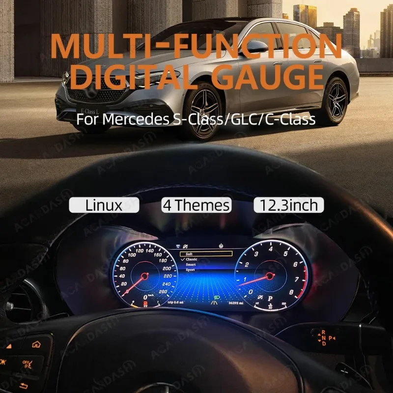 

12.3 inch Android Digital Cluster for Series Car, LCD Cluster instrument, multimedia dashboard Modification