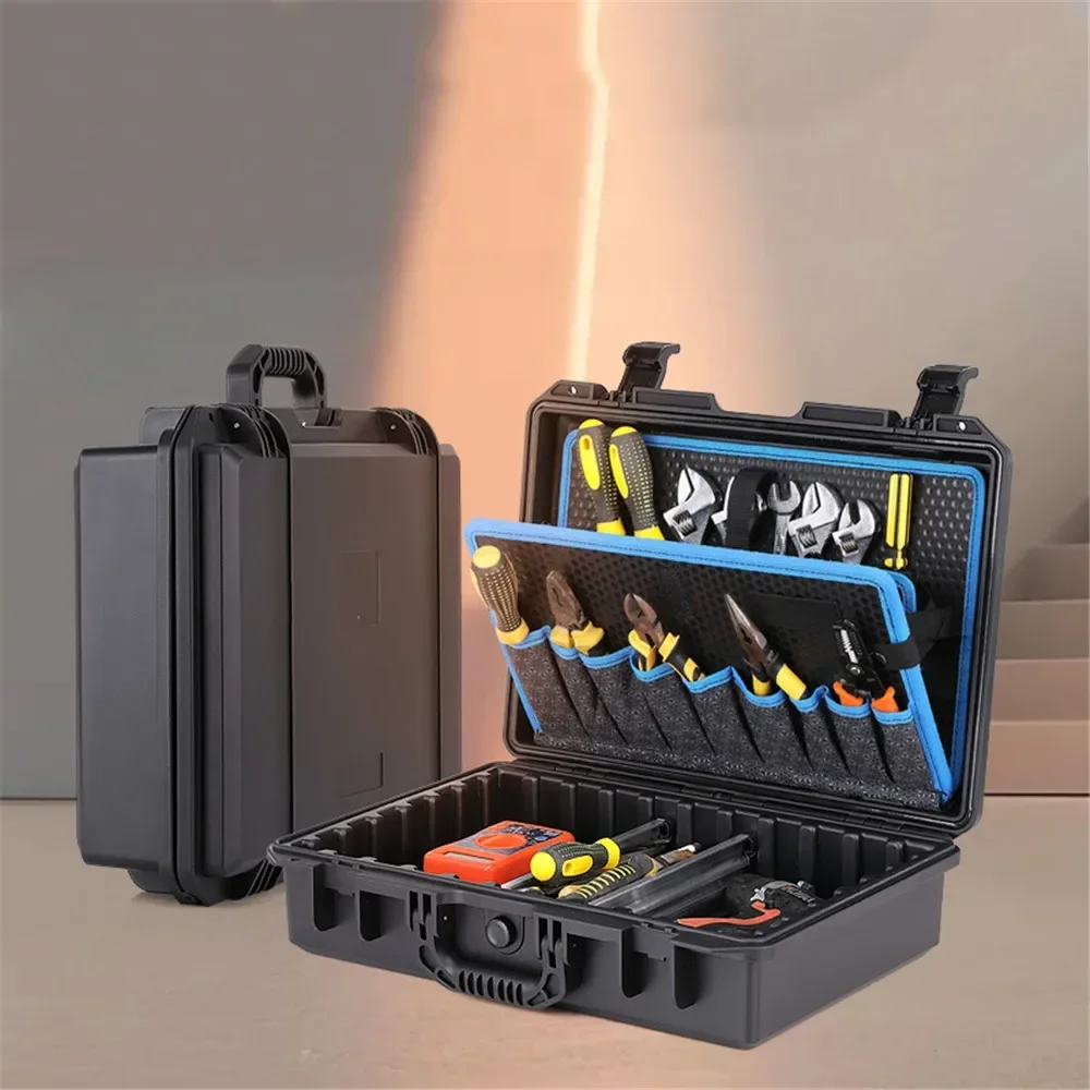 Tool Box Outdoor Luggage Portable Waterproof Multi-Pocket Aluminum Divider (Hand Drawer) Tool Organizer Power Tool Boxes