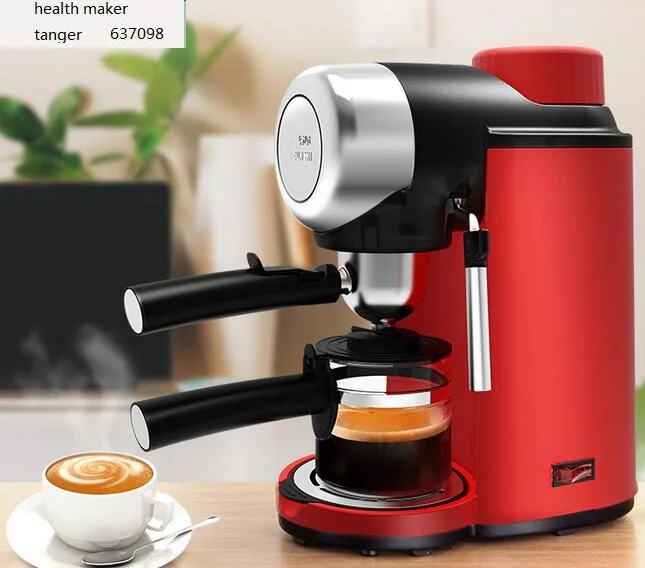 

Fxunshi MD-2005 household coffee maker automatic italian steam pump espresso cafe machine 5bar 0.24l milk foam cafe pot red