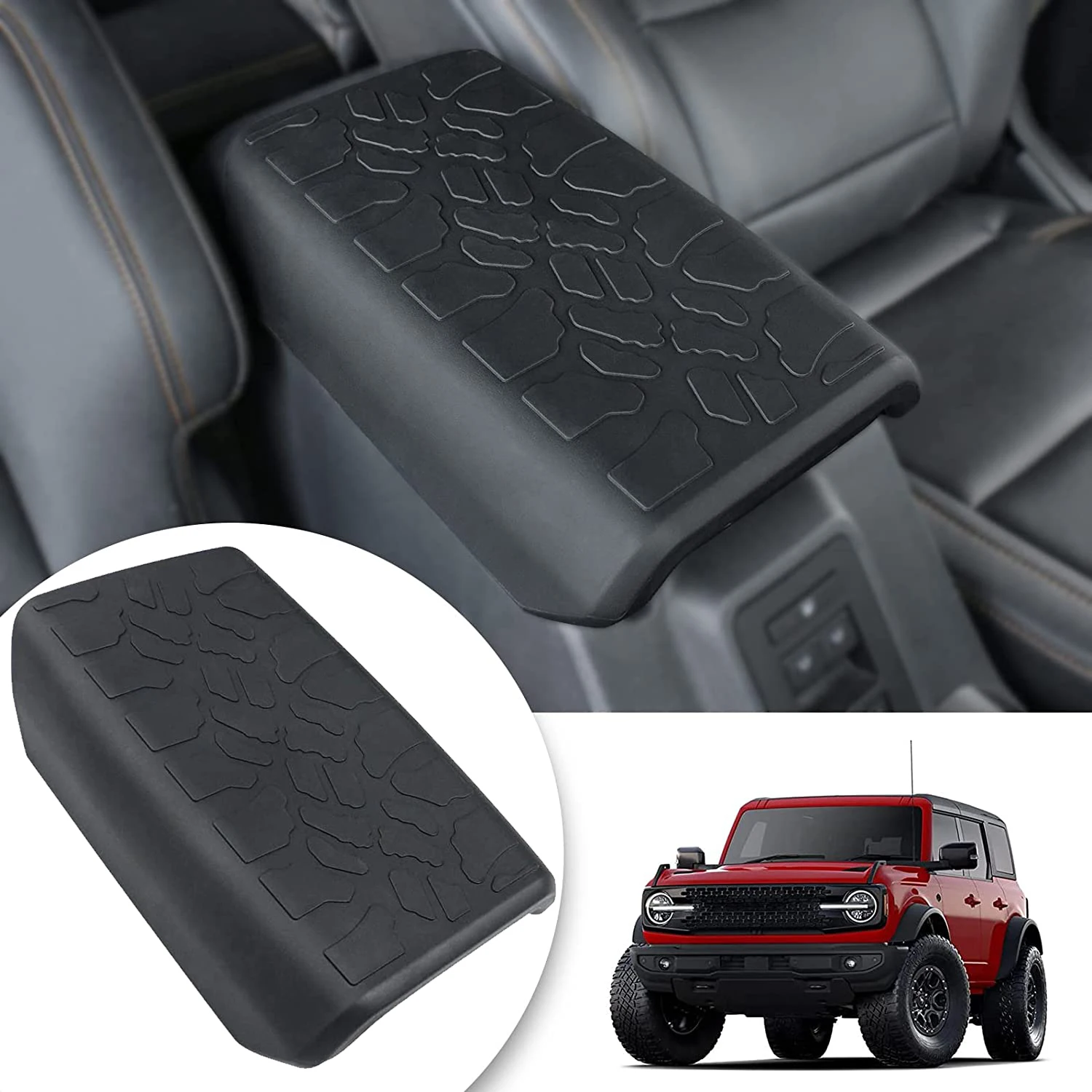 Center Console Armrest Cover for Ford Bronco 2021 2022 2023 2&4 Door Arm Rest Pad