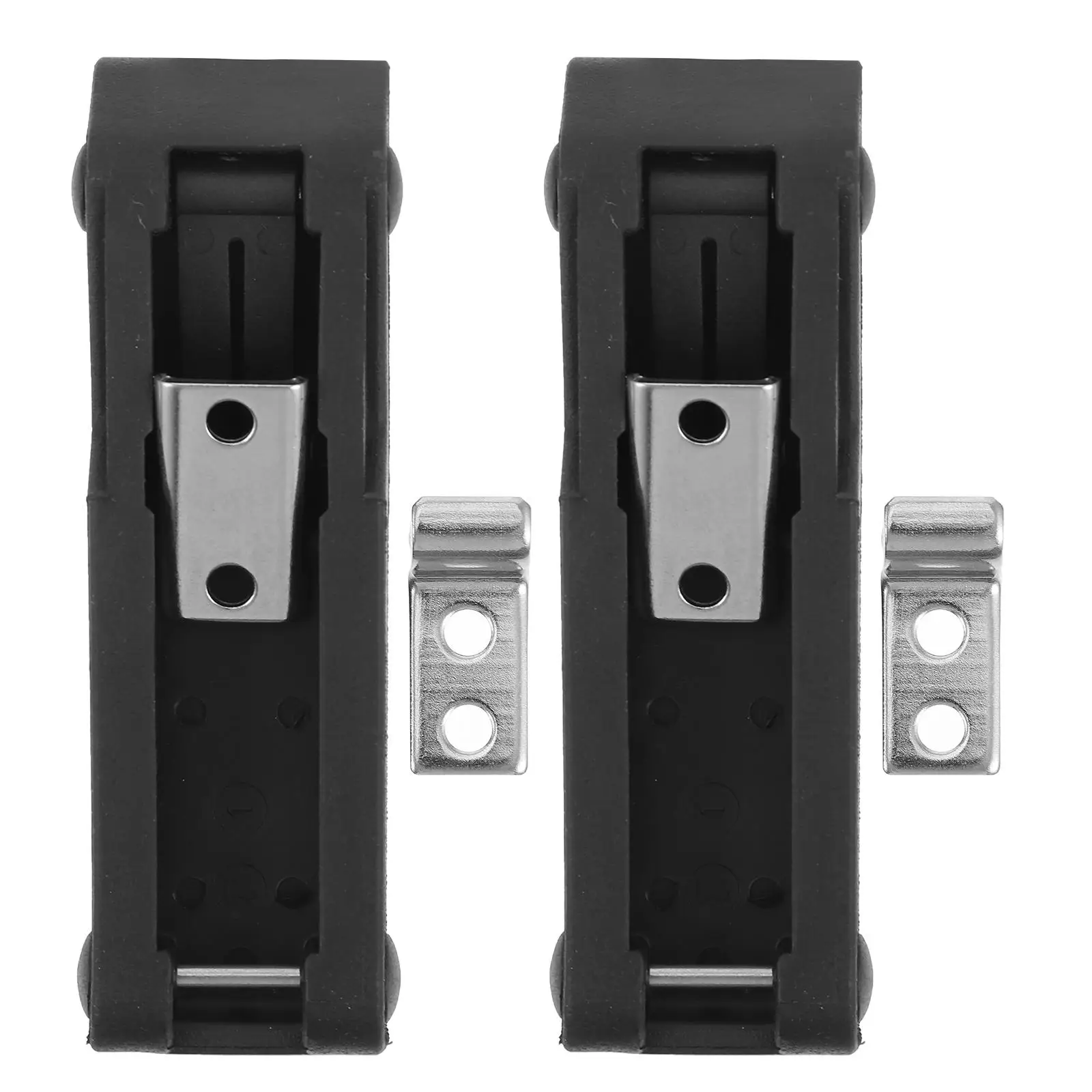 

2Pcs Rubber Stainless Steel Box Lock Replacement Accessories Durable Concealed Toggle Latch Flexible Draw DoorLatch For Cooler