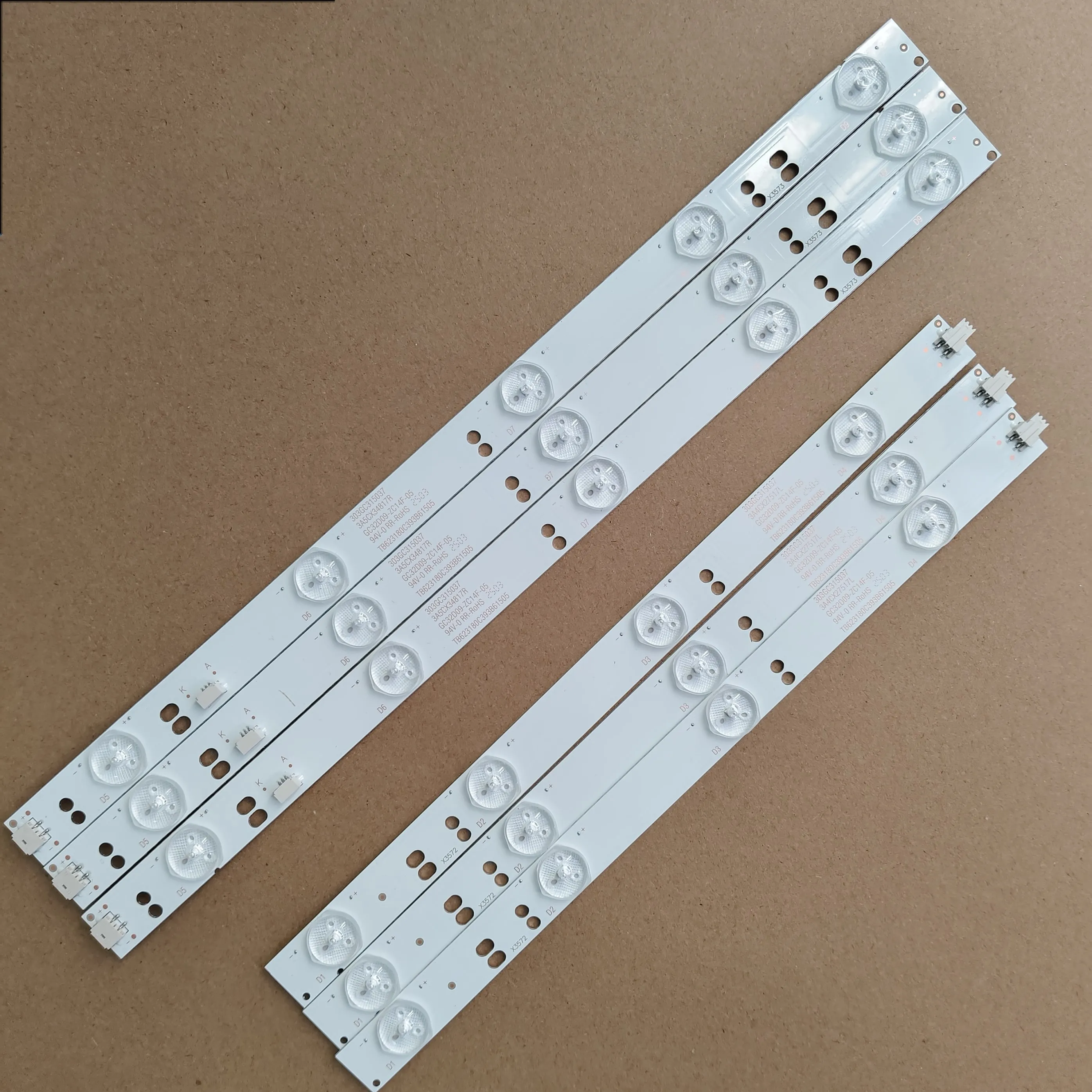 3pcs/set LED backlight strip for  321E5Q D3216H 32PHF3056/T3 32PHF3056/T3 GC32D09-ZC14F-05 303GC315037 EB320HQ image 2