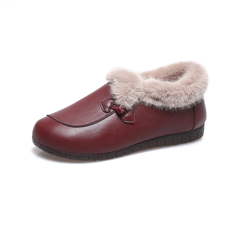 أحذية شتوية جديدة عصرية ومريحة للثلج للنساء، أحذية قصيرة للأمهات والأحذية القطنية غير الرسمية #5