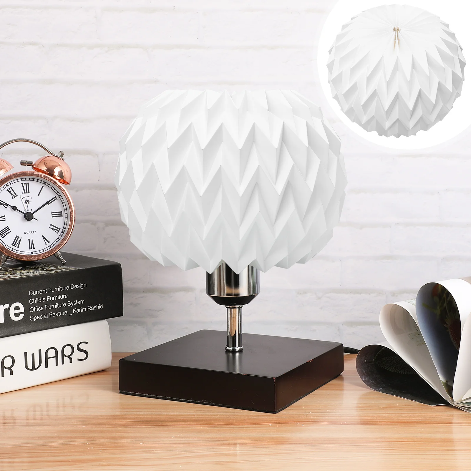 

Folding Origami Lamp Cover Paper Lantern Lampshade Unique Home Decoration Hanging Lamp Cover Durable Light Decor Accessory