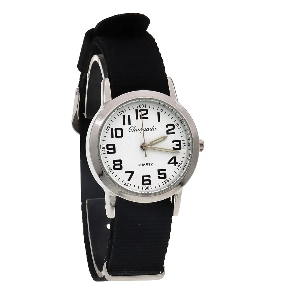 Femmes décontracté bracelet en Nylon étudiant montres Simple garçon filles montre Quartz horloge robe femmes montres