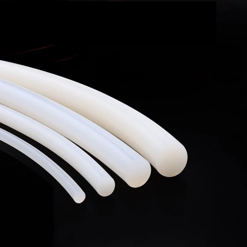 Diameter 1~25mm Solid Silicone Cord Rubber Gasket Trim Seal Strips O Ring High Temperature Waterproof