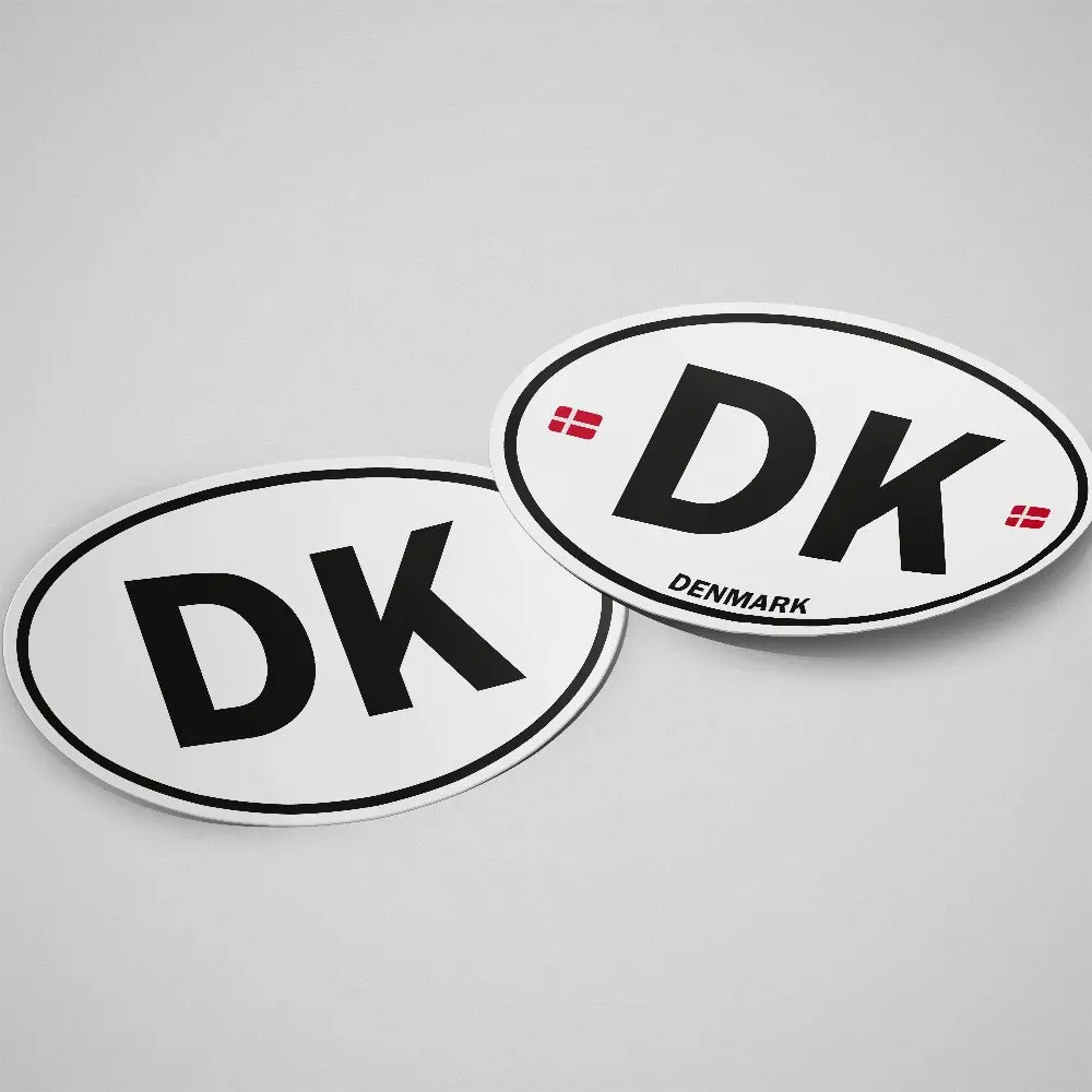 

Waterproof White Denmark Oval Sticker Danish Flag Decal for Car Motorcycle Laptop Luggage Bike Refrigerator All Smooth Surfaces