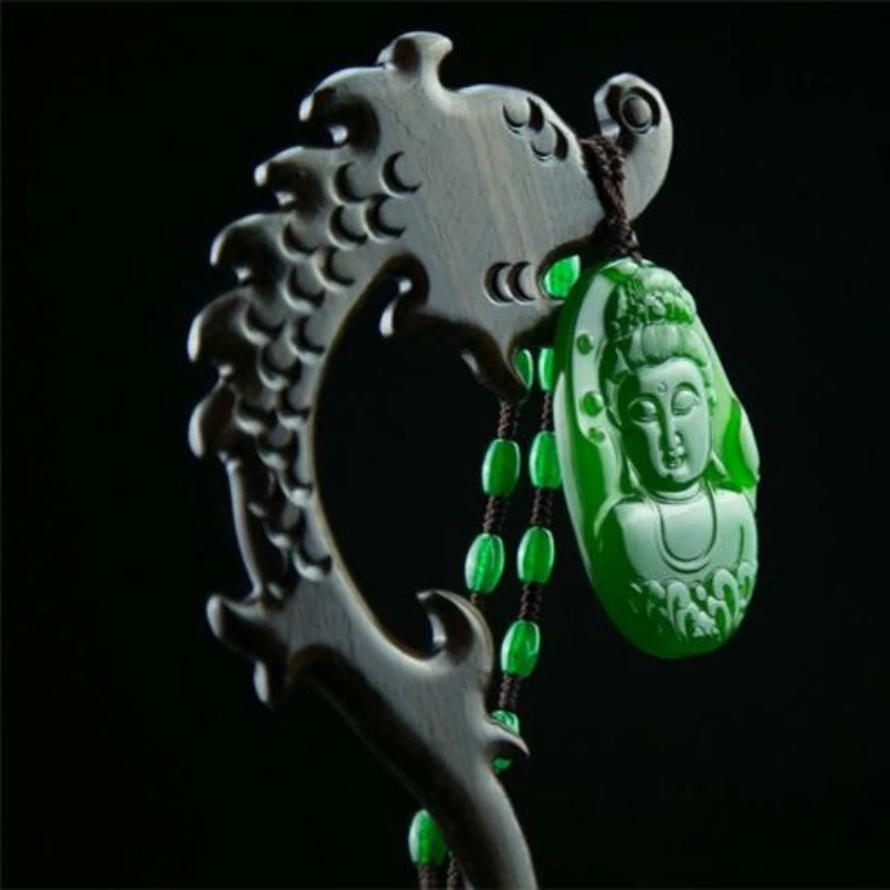 Men's Guanyin Bodhisattva Jade Buddha Avatar Guanyin Pendant