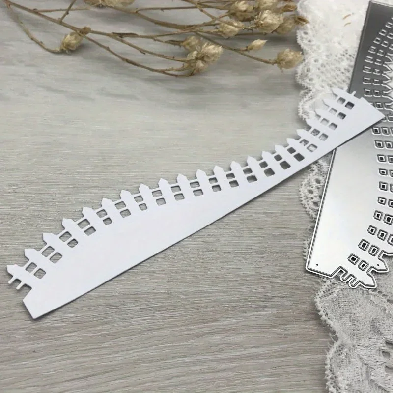 

1 шт. металлическая вырубная форма для декора забора, трафарет для скрапбукинга, вырубные ножи для бумаги, шаблоны для творчества