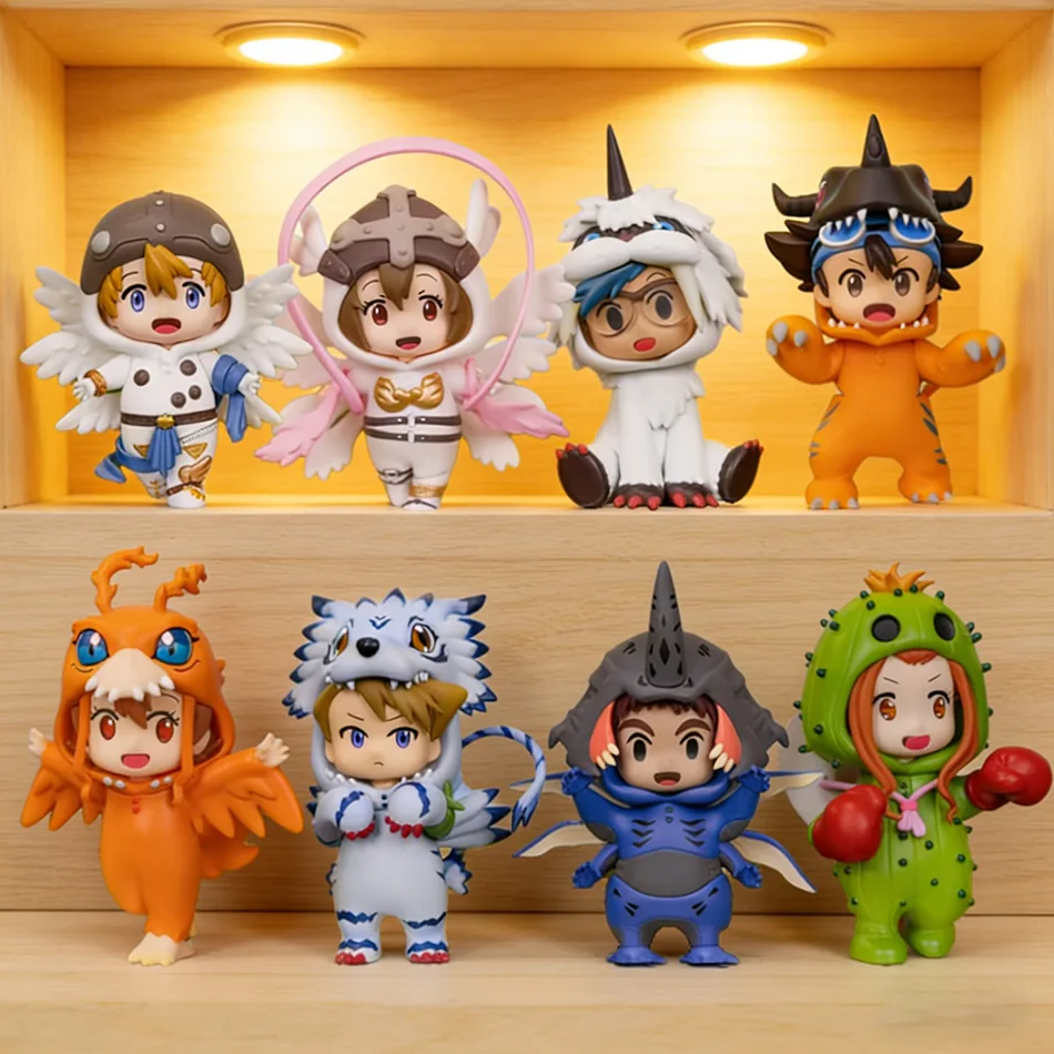 

Merch Digital Monster Digimon Characters Taichi Matt Ishida Sora Cosplay Agumon Gabumon Action Figure Anime Figure Model Toy