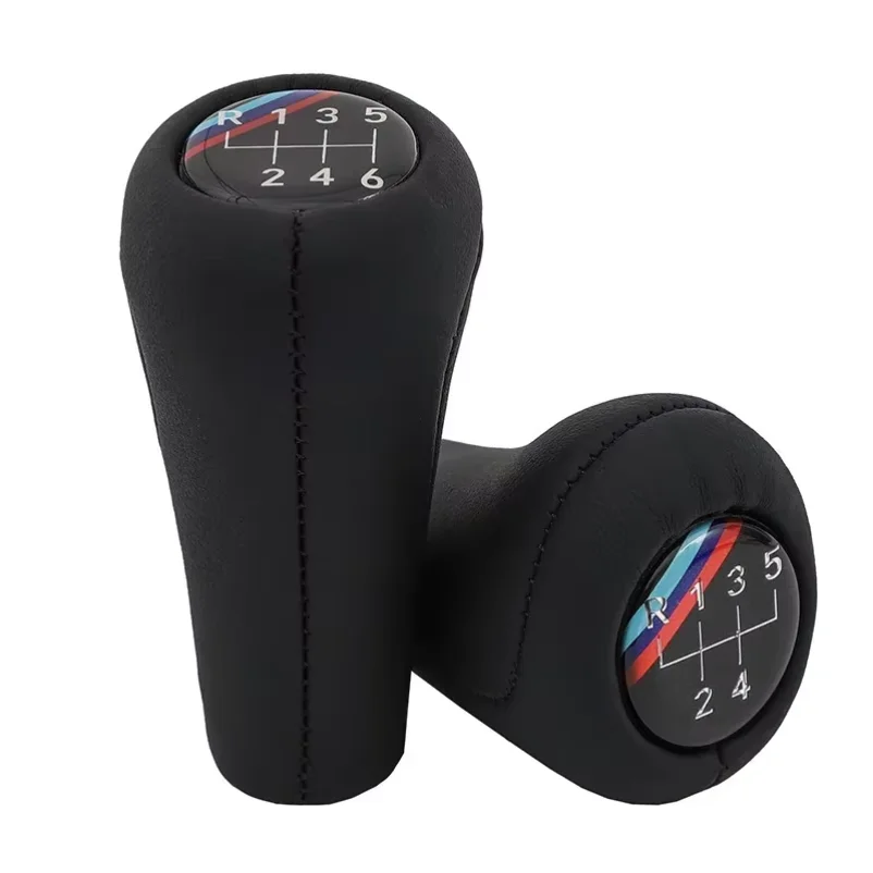 Leather Car Gear Shift Knob Shifter Stick For BMW 1 3 5 6 Series M3 M4 X5 X6 E30 E32 E34 E36 E38 E46 E53 E60 E83 E84 E87 E90 E92