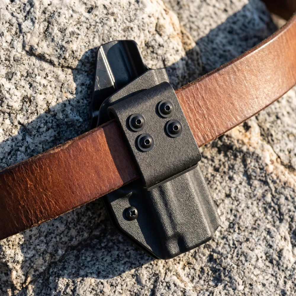 1 Piece Outdoor Knife Waist Belt Clip Kydex Material Knife Sheath Clip Complete Hardware Fitting Kit