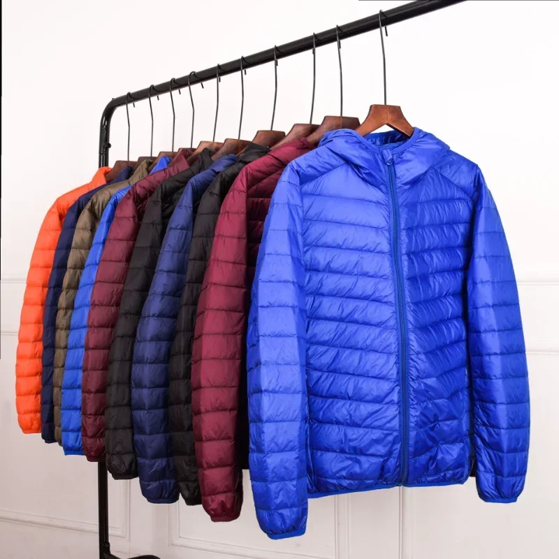 Herren ultraleichte Daunen jacke Neuankömmlinge Frühling Winter Feder ultraleichte packbare lässige klassische Puffer mäntel Herren jacke