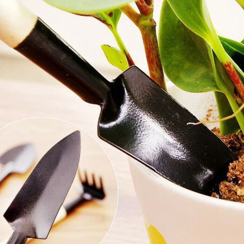 3Pcs/Set Mini Shovel Spade Creative Portable Plant Small Grab Beach Soil Scoop Growing Garden Flower Pots Sadzarki Materiały eksploatacyjne