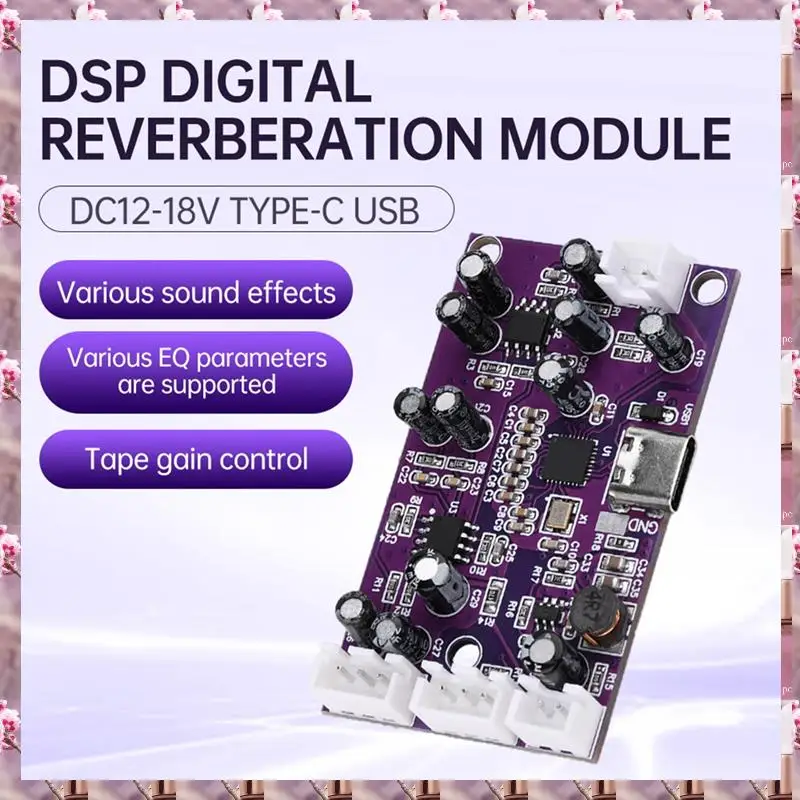 2025 für DSP Digital Reverb Circuit Modul Voice Changer Eq Heulende Steuerung Frequenz Shifter Effekt Mixer Sound Effekte, für DSP
