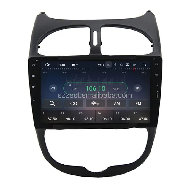 Factory OEM portable dvd player gps wifi navigation radio Android 10, for peugeot 206 dashboard/