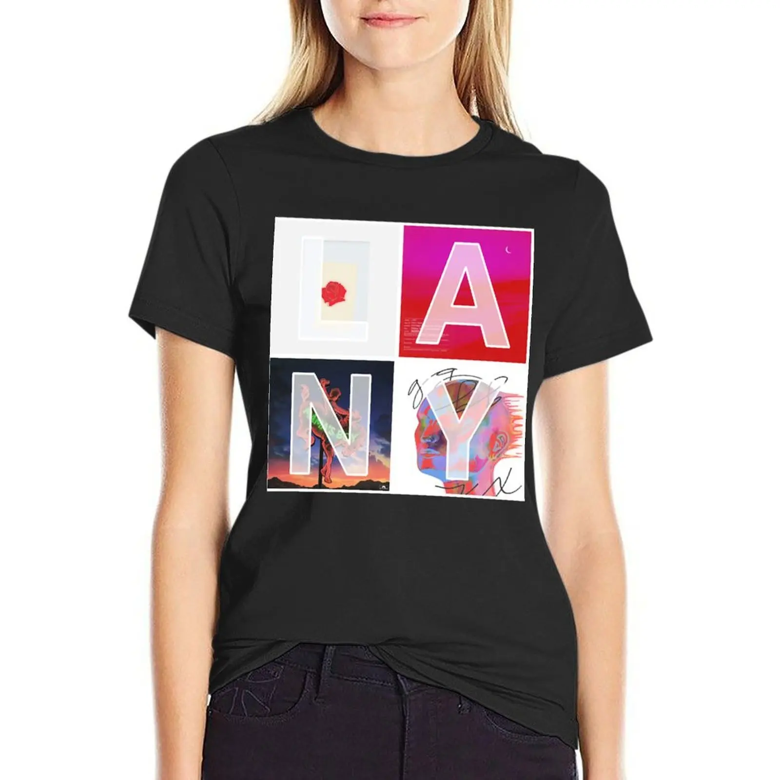 LANY album mosaic Classic T-Shirt summer top aesthetic clothes summer clothes new edition t shirts for Women