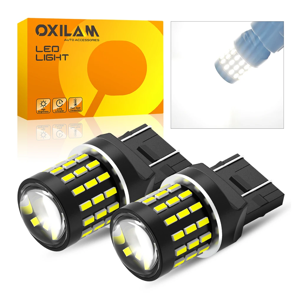 2Pcs T20 LED Canbus 7443 W21/5W LED Bulb for Opel Zafira Astra J Insignia Vivaro 2019 W21W LED Position Light DRL Driving Lamp