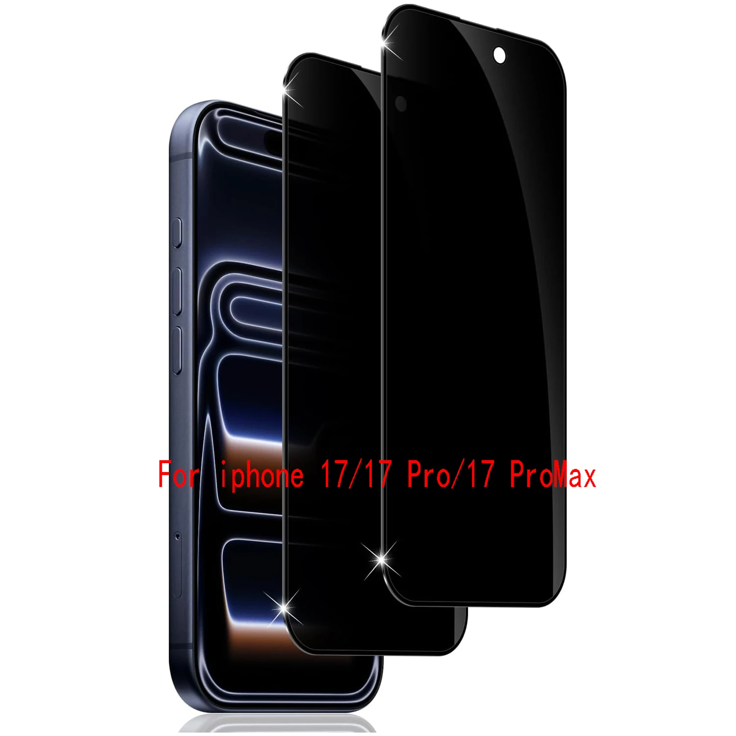 

2Pcs Anti Spy Screen Protector For iPhone 17/17 Pro /17 ProMax/ Air Privacy Tempered Glass