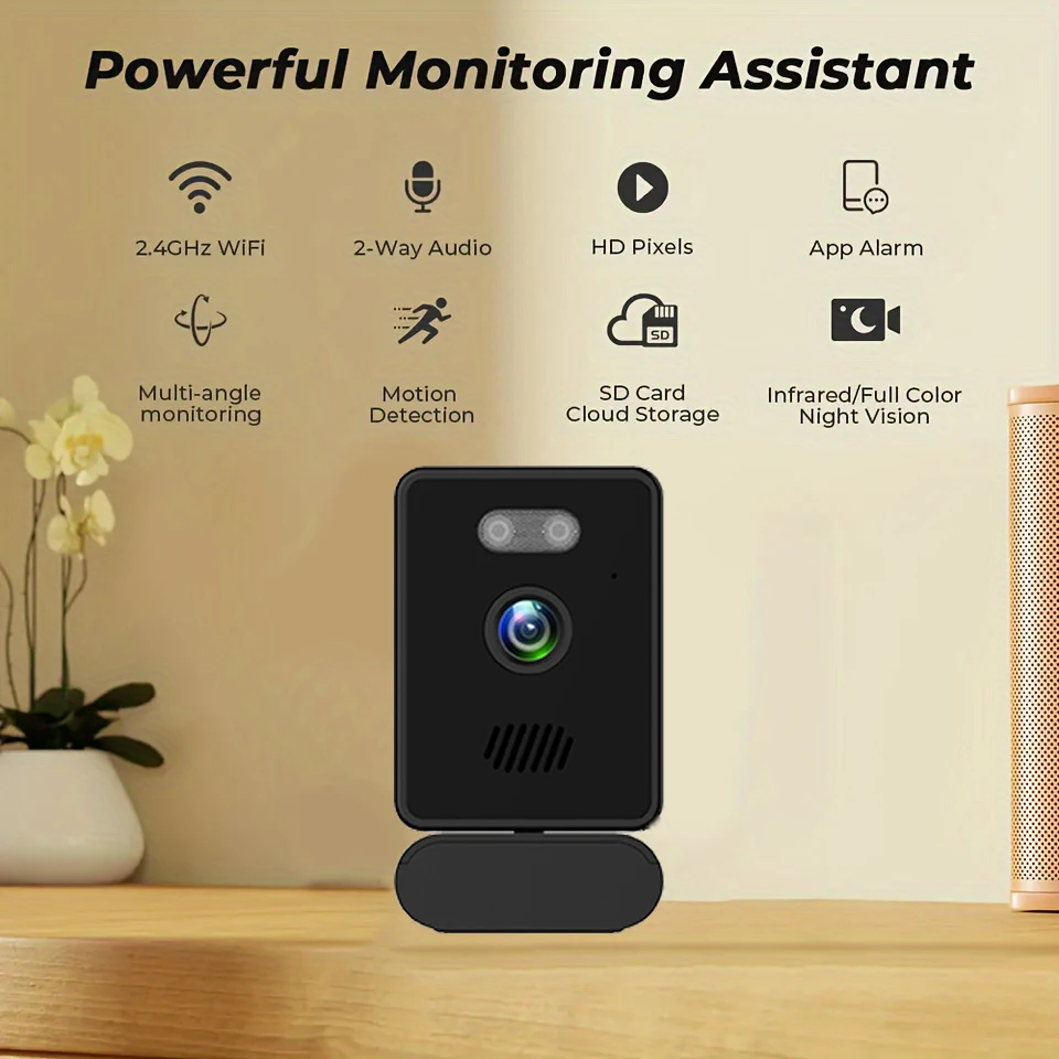 كاميرا داخلية لاسلكية HD 1080P كاميرا مراقبة للمنزل الذكي مع رؤية ليلية كاميرا مراقبة لاسلكية واي فاي كاميرا CCTV #2