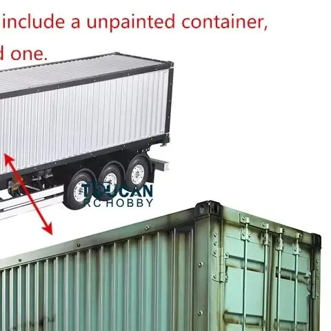 

TOUCAN Highline 1/14 RC 6*4 Tractor Truck KIT Painted Container Semi-Trailer Cars Vehicle THZH0377-SMT2