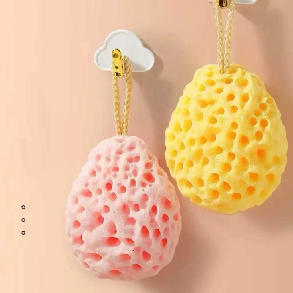Soft Mesh Shower Sponge Ball Nylon Baby Cleaning Brush Shower Foam Body Cleaner Exfoliating Scrub Shower Ball Bathroom Products