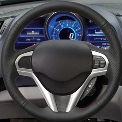 Customize DIY Micro Fiber Leather Car Steering Wheel Cover For Honda CR-Z CRZ 2011 2012 2013 2014 2015 2016 Car Interior