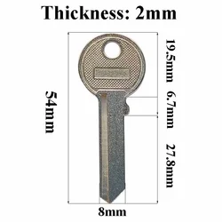 5-100 Pcs TRI-9D TL5 TRC51TR6R TC62D Hi-Rel House Key Blank Locksmith Tools Iron Safe for Door Home Padlock