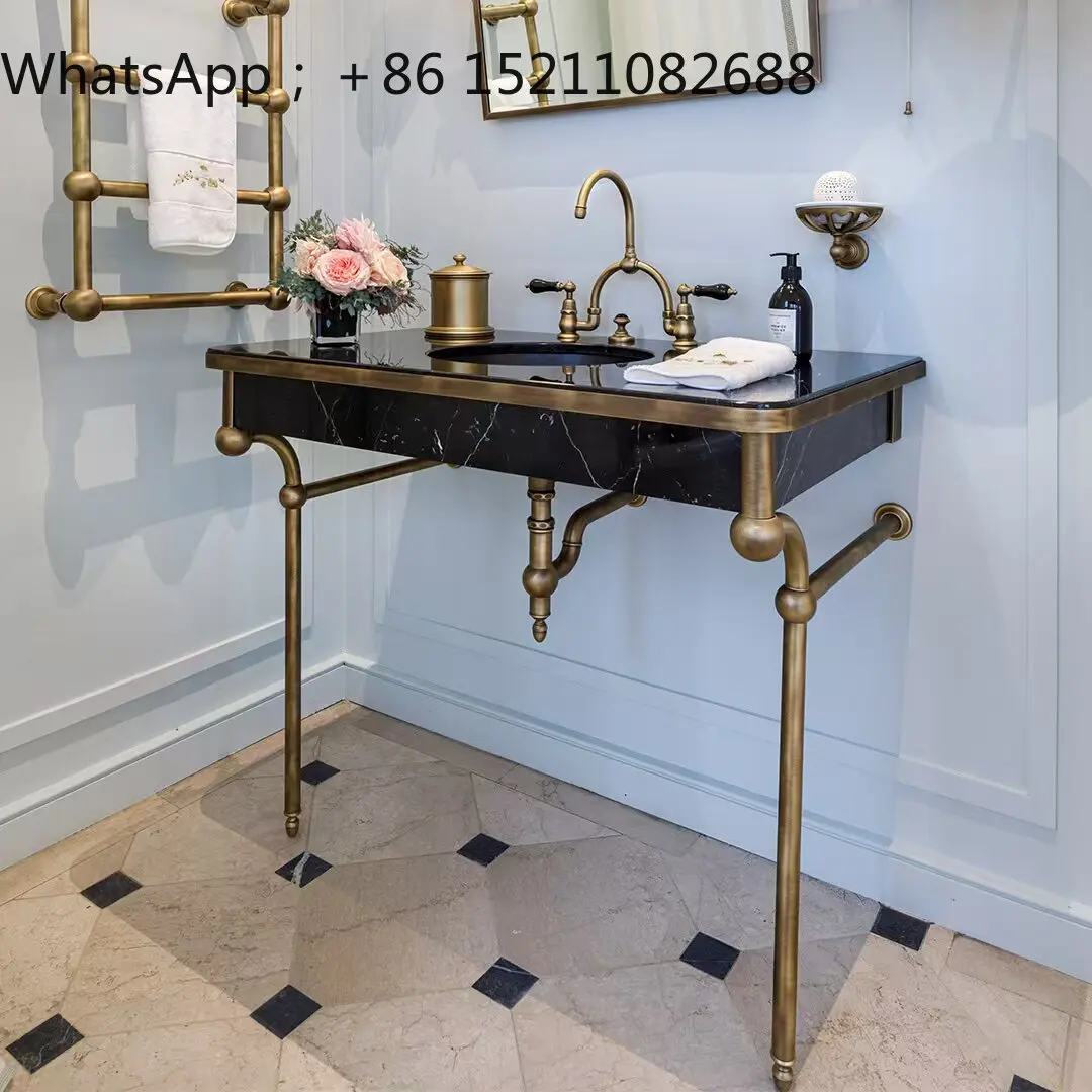 SCY wash basin bracket single-layer double-layer retro bracket stainless steel durable and strong bracket