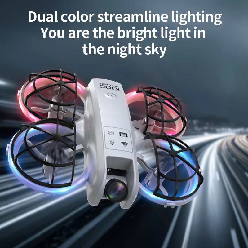 K100 MAX Mini RC Drone 8K doble antena HD fotografía flujo óptico posicionamiento evitación de obstáculos UAV Control remoto Quadcopter