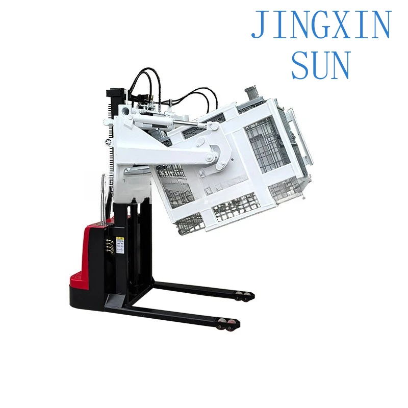 Electro-hydraulic lifting and reversing truck, oil drum stacking and reversing truck, storage cage handling and reversing truck