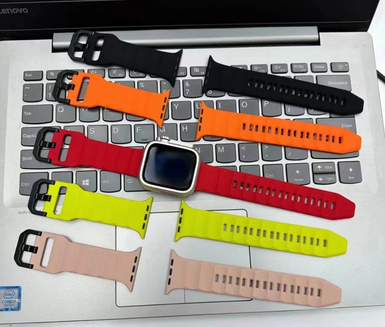 Silicone Belt For Apple Watch Ultra 3 Band 49mm 11 10 9 8 7 46mm 45mm  Wavy Band Wristband iWatch Series 6 5 4 3 SE 44mm Correa